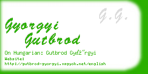 gyorgyi gutbrod business card